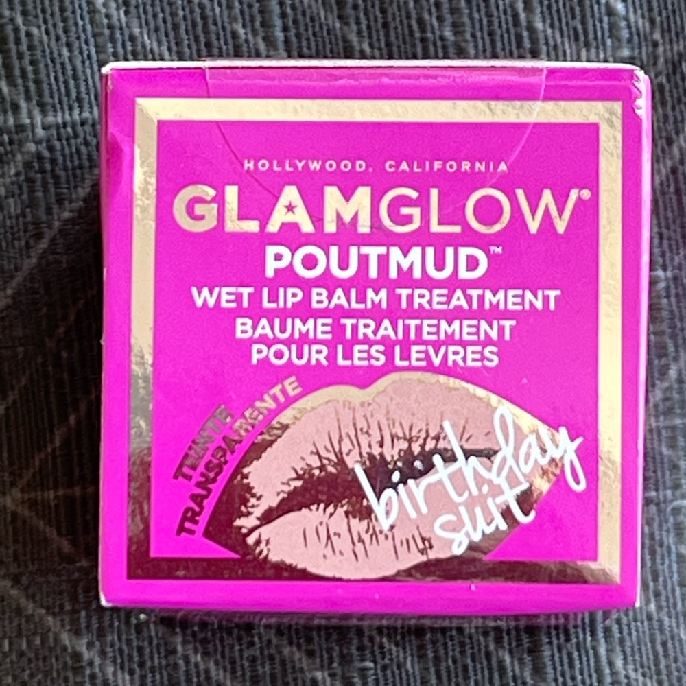 NWT GlamGlow PoutMud Lip Treatment in Birthday Suit